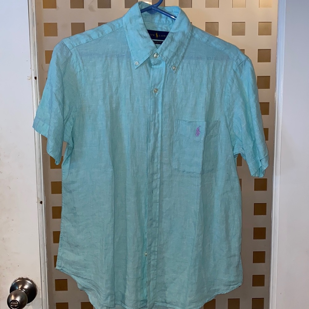 Classic fit, short sleeve Ralph Lauren dress shirt
